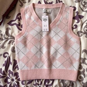 Hollister argyle sweater vest